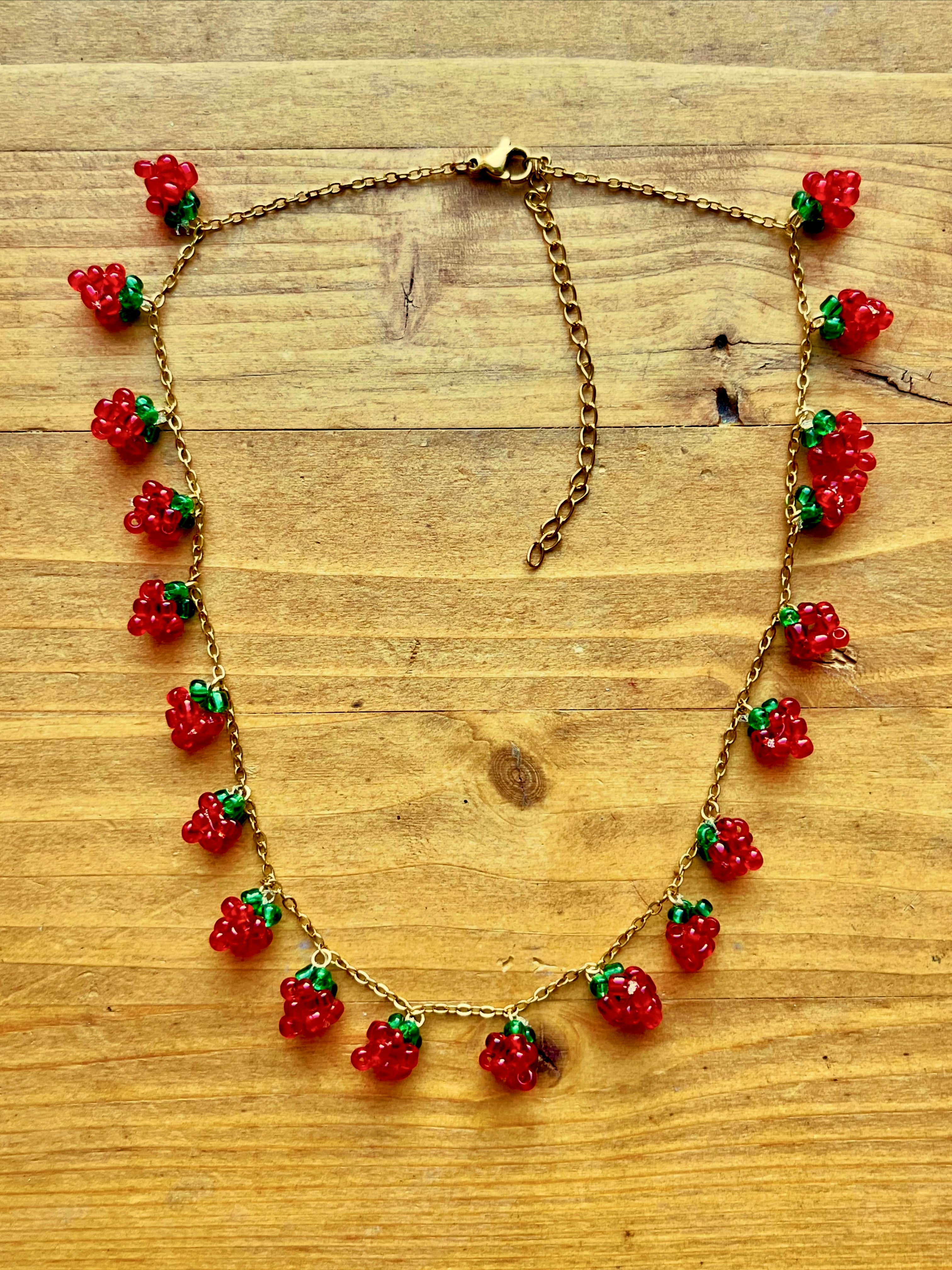 Collier framboises